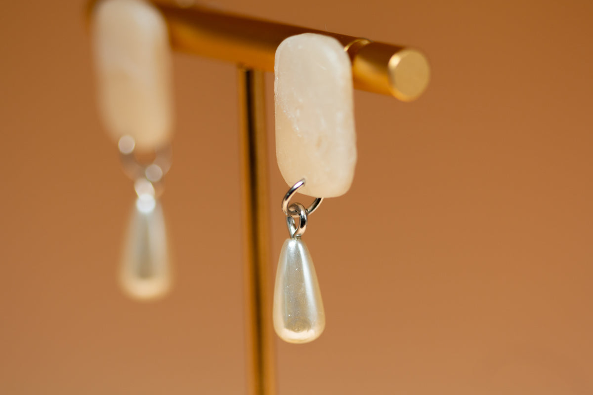 The Petite Pearl Drop Earrings